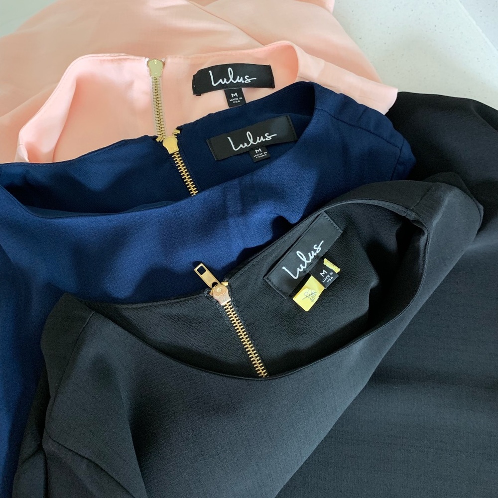 NWT-Lulu’s Dress in BLUE, Size Medium - Picture 7 of 8